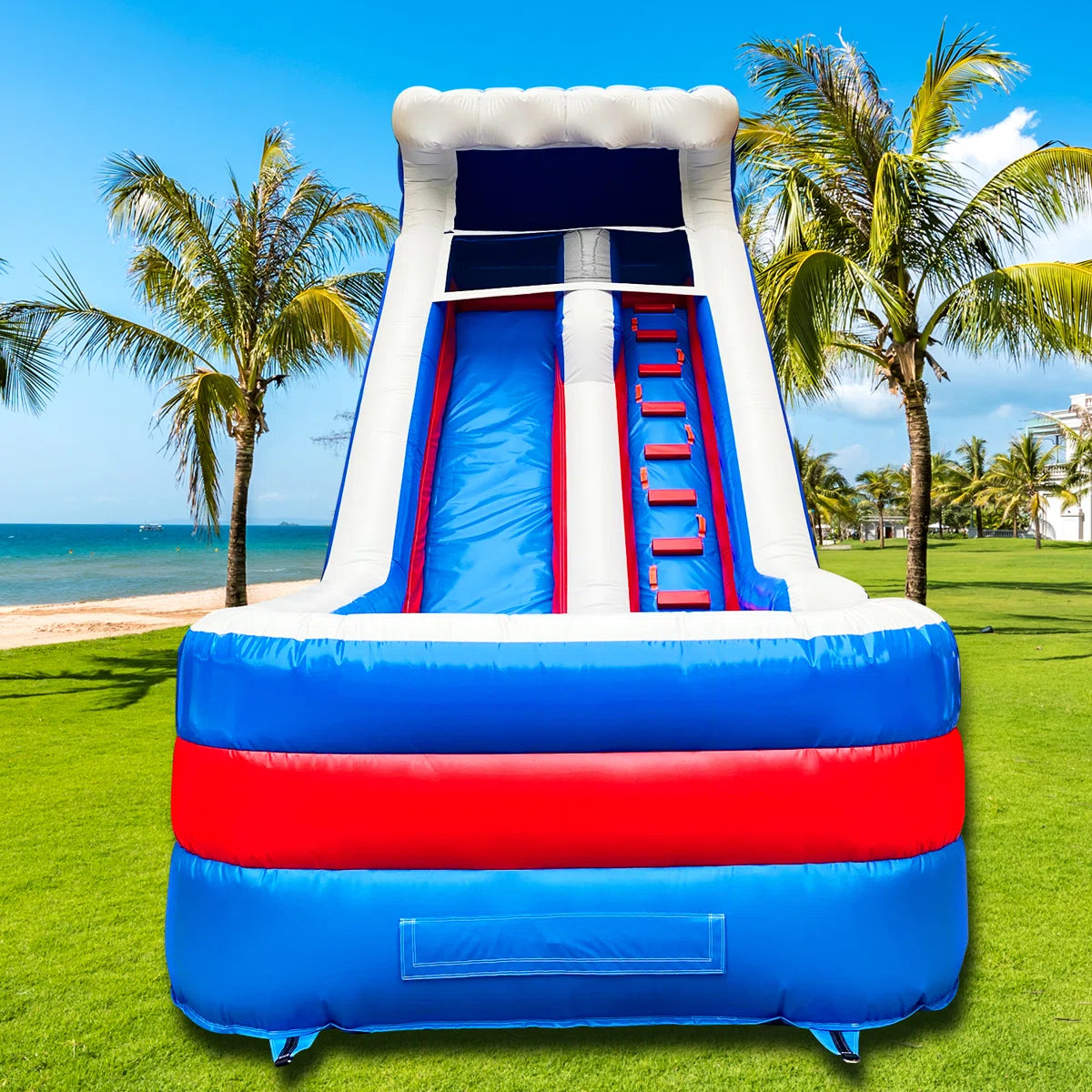 BIG WAVE - 16FT Patriotic Splash Wet/Dry Water Slide - 11167 Free Shipping