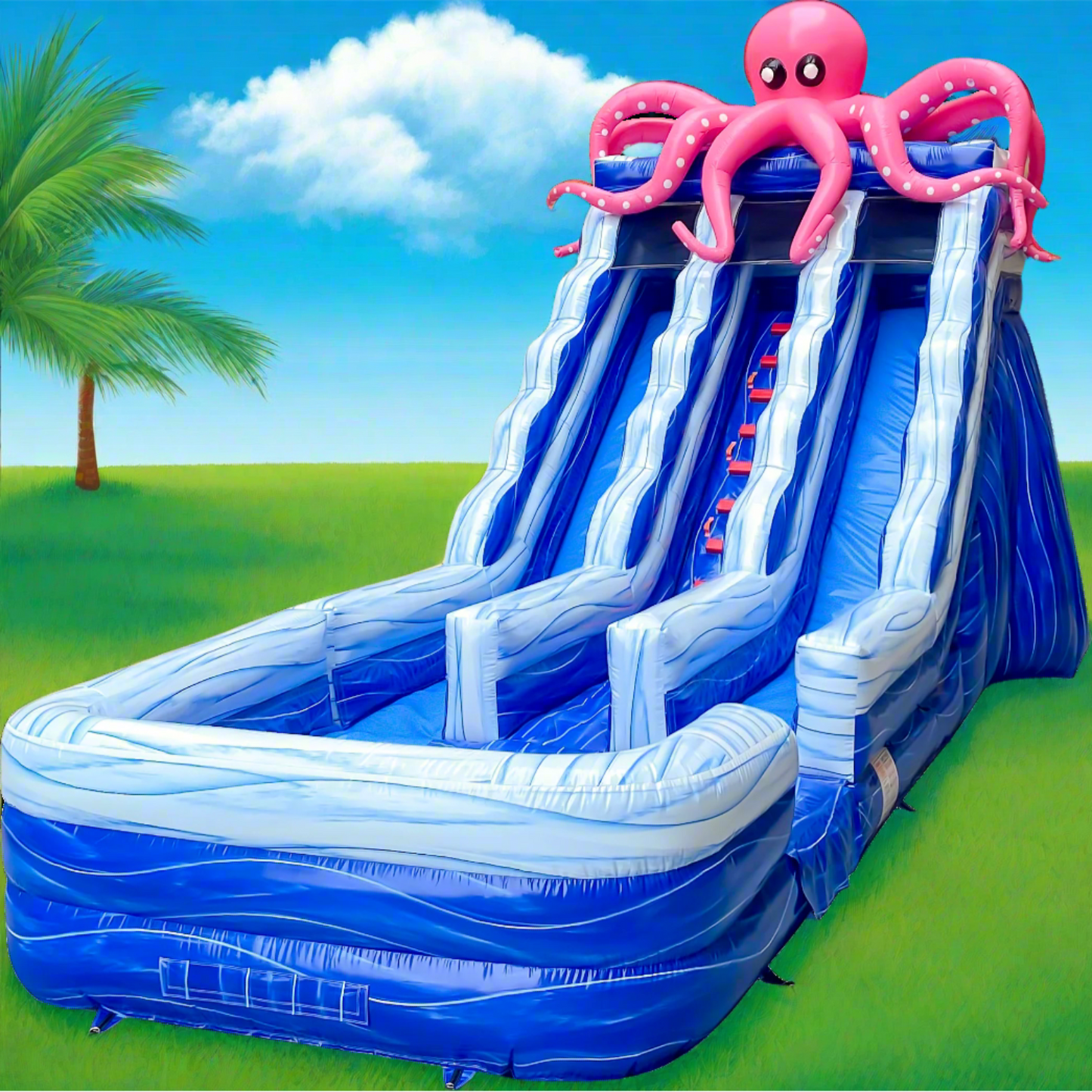 BIG WAVE - 19FT Octo Splash Supreme Featuring Detachable Pool - Pre Order Today!