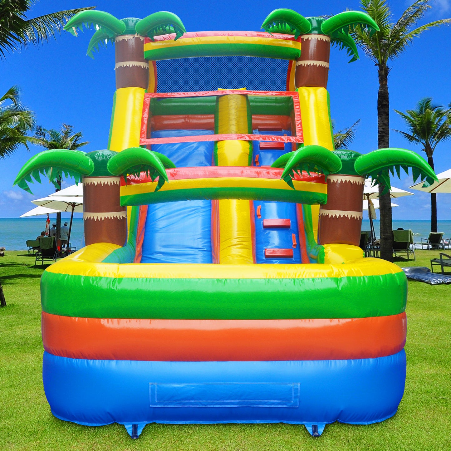 BIG WAVE - 14FT Tropical Paradise Wet/Dry Water Slide - Available Now!