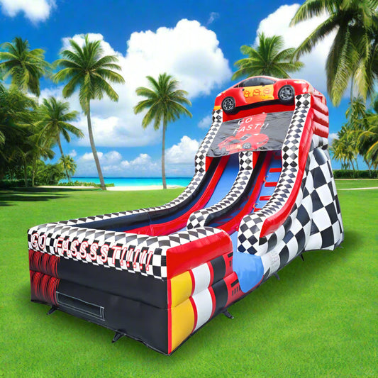 BIG WAVE - 14.5FT Speedway Splash Wet/Dry Water Slide - Free Shipping