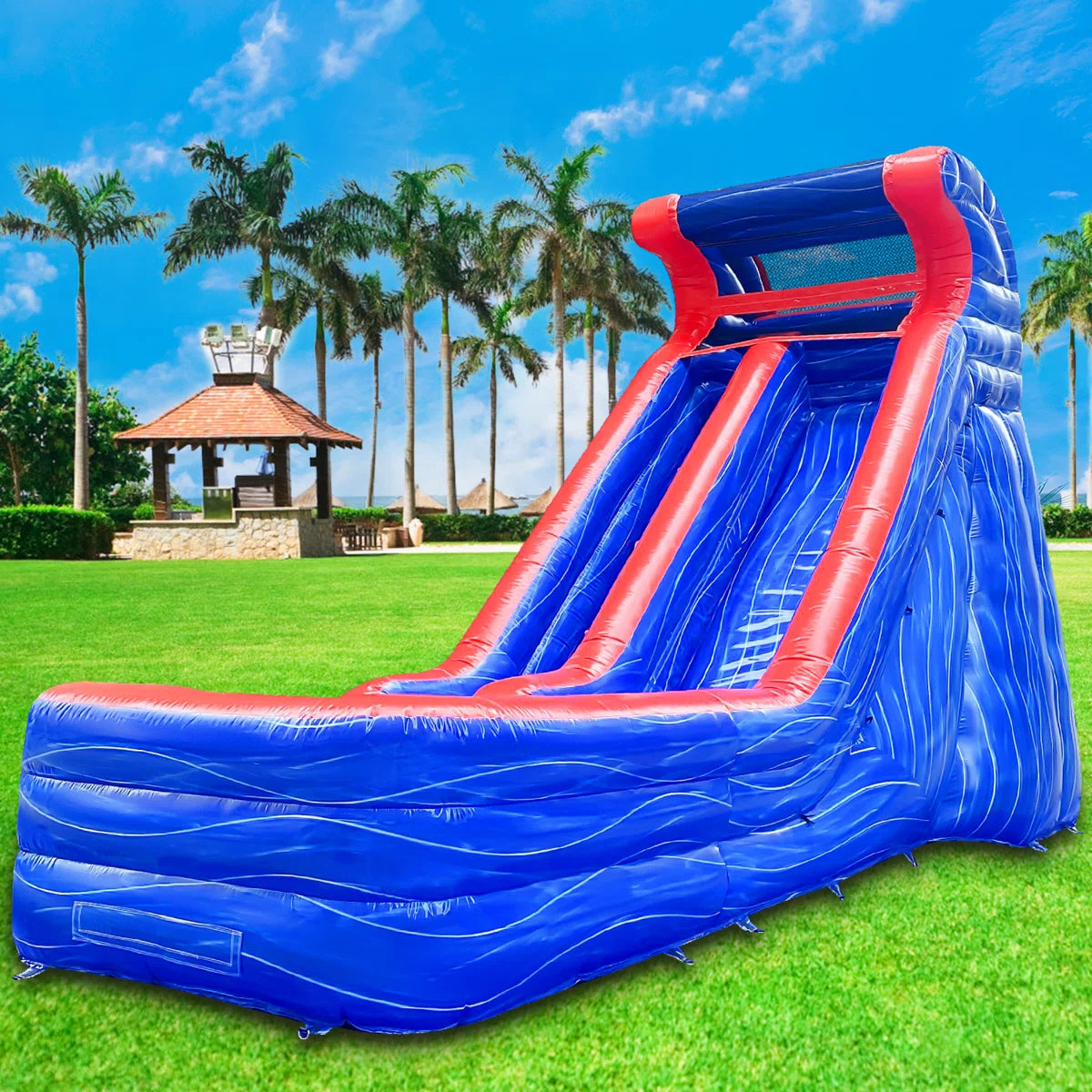 BIG WAVE - 16FT Blue Wave Wet/Dry Waterslide - 11168