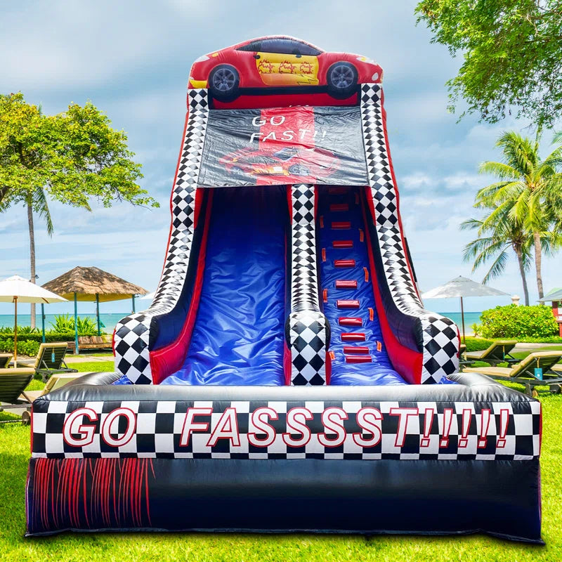 BIG WAVE - 19FT Supreme Speedway Splash Wet/Dry Water Slide - Free Shipping