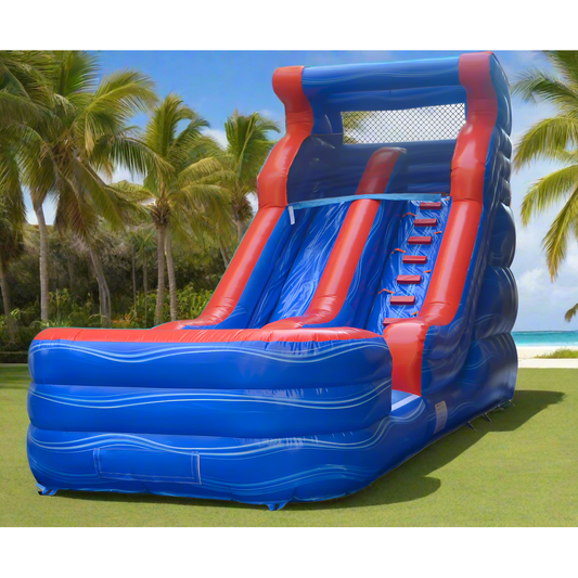 BIG WAVE - 16FT Blue Wave Wet/Dry Waterslide - 11168