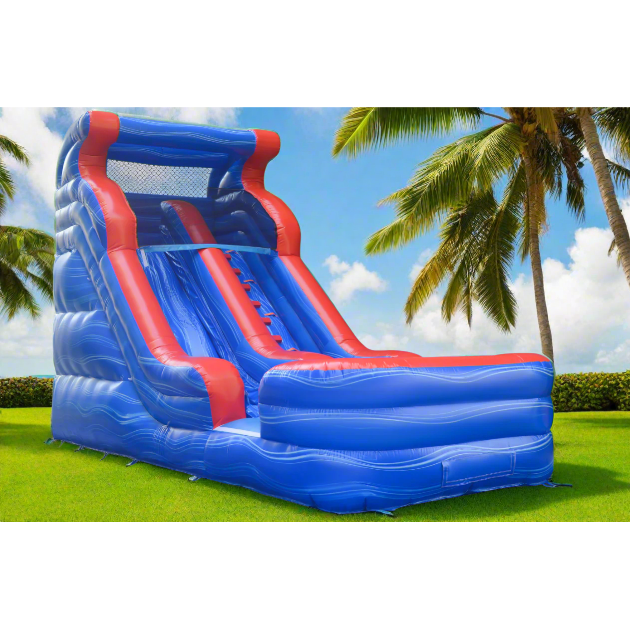 BIG WAVE - 16FT Blue Wave Wet/Dry Waterslide - 11168