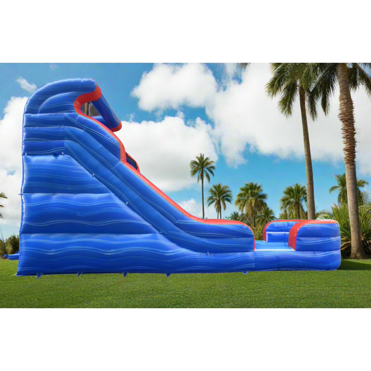 BIG WAVE - 16FT Blue Wave Wet/Dry Waterslide - 11168