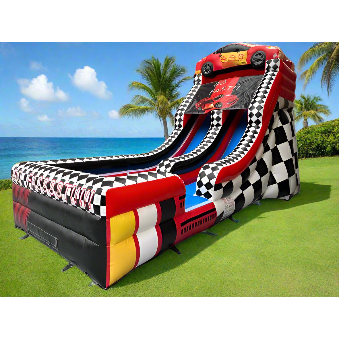 BIG WAVE - 14.5FT Speedway Splash Wet/Dry Water Slide