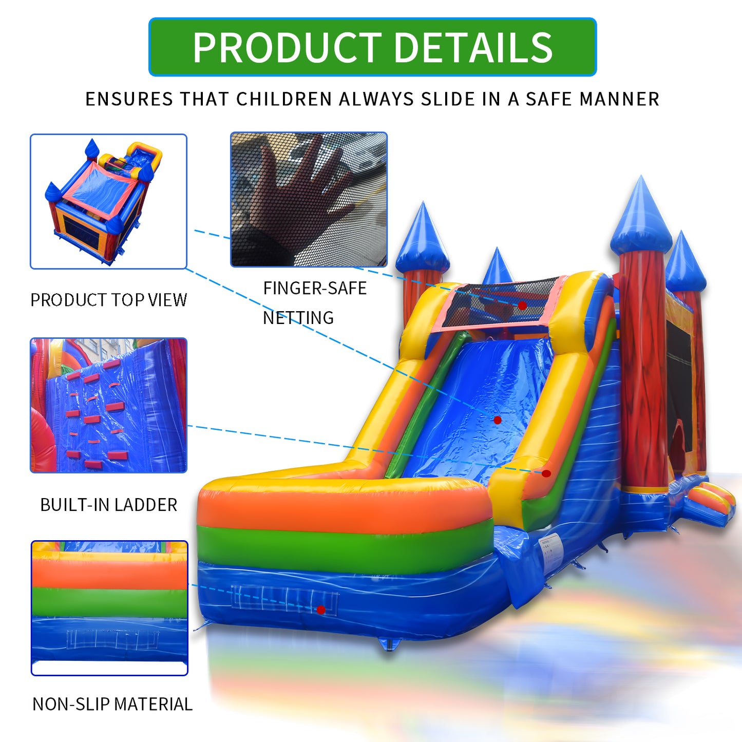 BIG WAVE - 15FT Combo Wet/Dry Water Slide - 11182